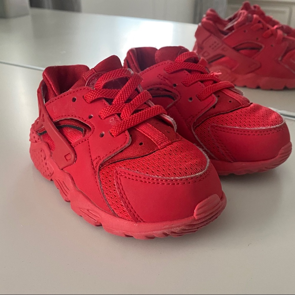 Nike Huarache Run Toddler 7C Shoes University Red